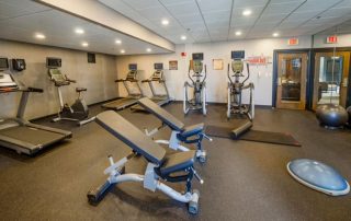 Fitness Centre at Holiday Inn State Park Entry in Niagara Falls, New York