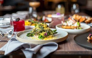 Beautifully executed table and delicious food at AG Inspired Cuisine