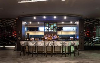 specialty cocktails at the bar at AG Inspired Cuisine, Niagara Falls