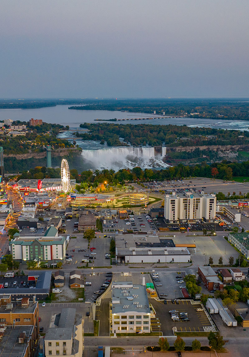 niagara falls aerial view